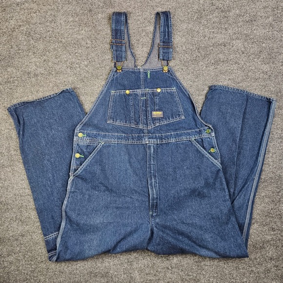 Vintage OshKosh B'gosh Denim Overalls Men's 40x29 Made in USA Workwear Bibs